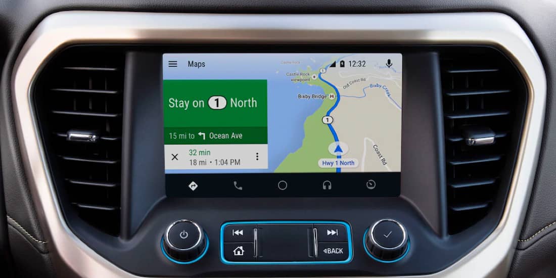 A closeup shot of Acadia's Android Auto™ 