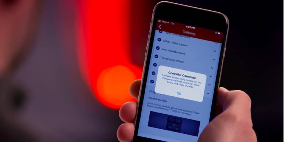 MyGMC mobile app trailering features