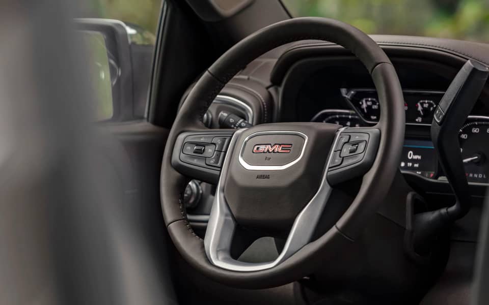 Steering wheel of GMC Sierra 1500