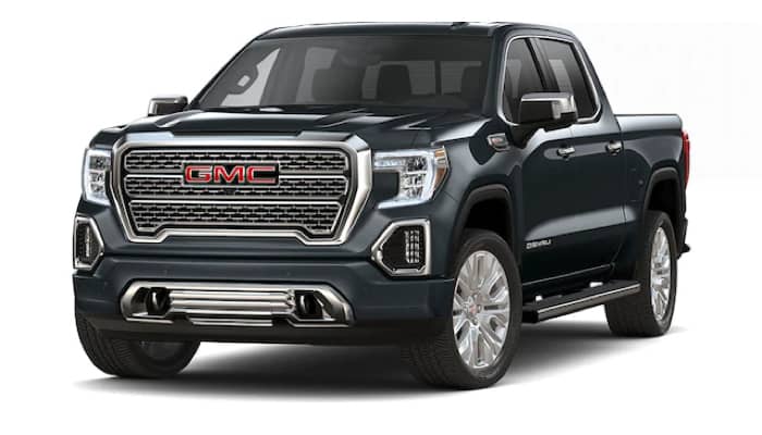 Black Sierra 1500 Denali trim front facing
