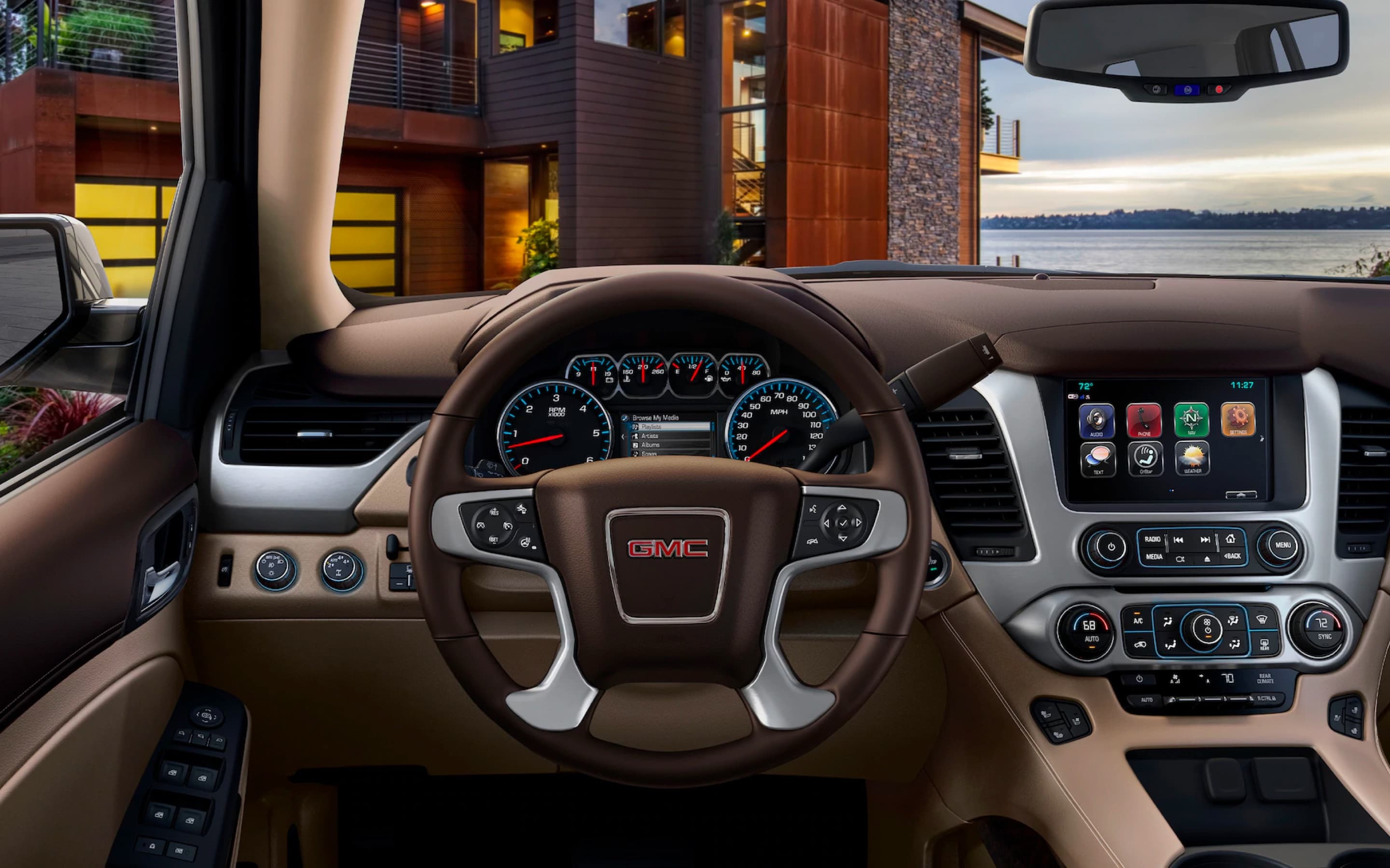Acadia's interior seating arrangement